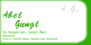 abel gungl business card
