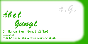 abel gungl business card
